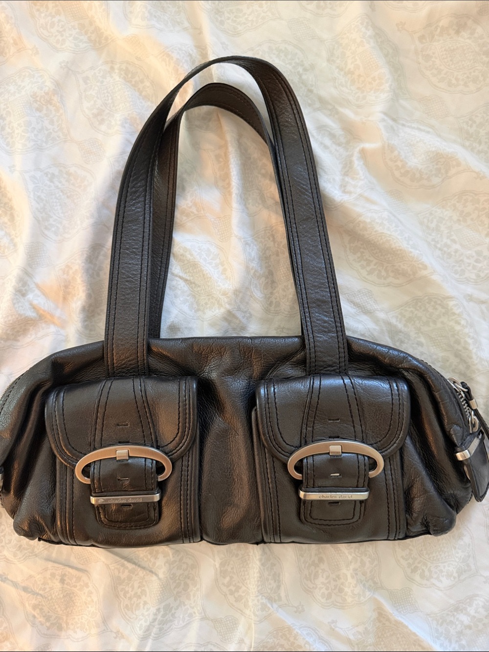 Charles David Black Shoulder Bag